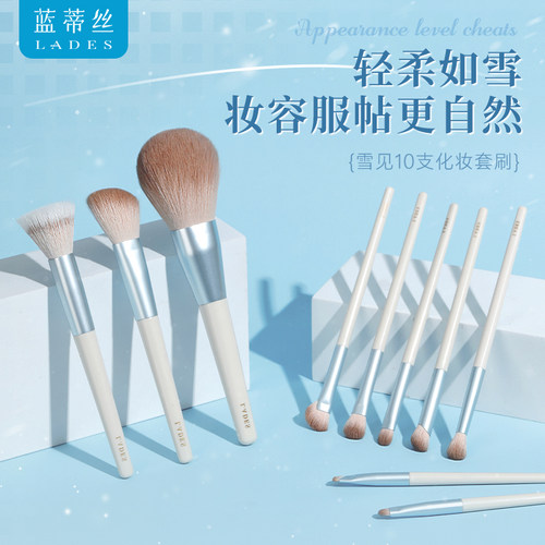 LADES/蓝蒂丝雪见10支化妆刷套装