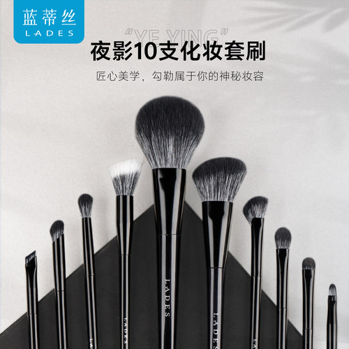 LADES/蓝蒂丝10支夜影化妆套刷点彩修容刷眼影铺色刷专业化妆套刷