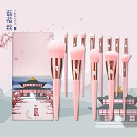 LADES / Landis Sakura Ting 13 Bộ cọ trang điểm Bộ hoàn chỉnh Bộ dụng cụ trang điểm Eye Shadow Brush Bộ trang điểm - Các công cụ làm đẹp khác miếng dán mí