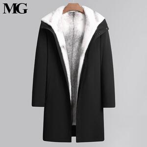 进口十字貂派克服男整貂皮草外套
