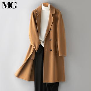 2025新款羊绒大衣男手缝双面呢高支全毛双排扣长款呢子毛呢外套