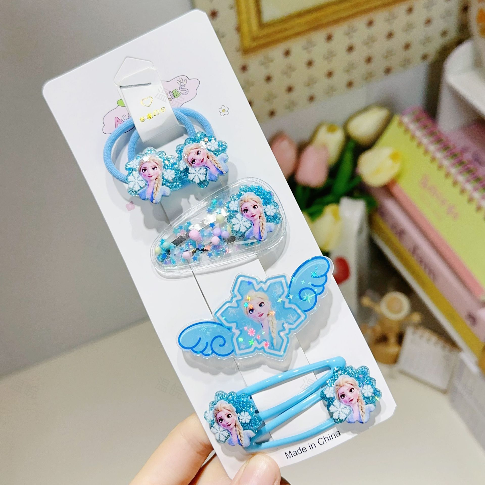 爱莎公主儿童发卡套装女童头饰品