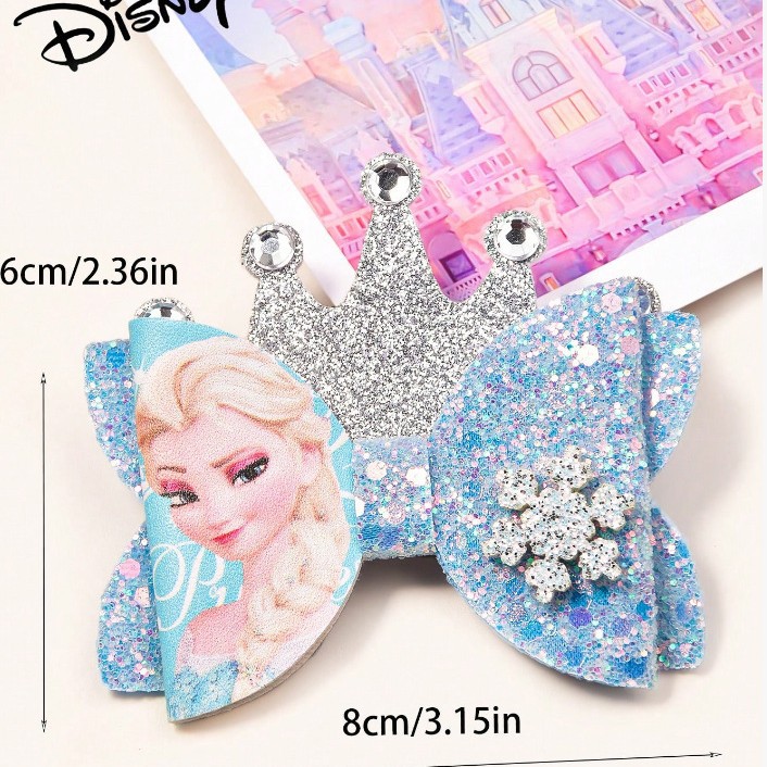 爱莎公主儿童发夹女孩领结