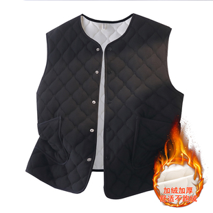 冬季男孩加绒加厚马甲12-15岁初中学生青少年大童保暖坎肩打底衫