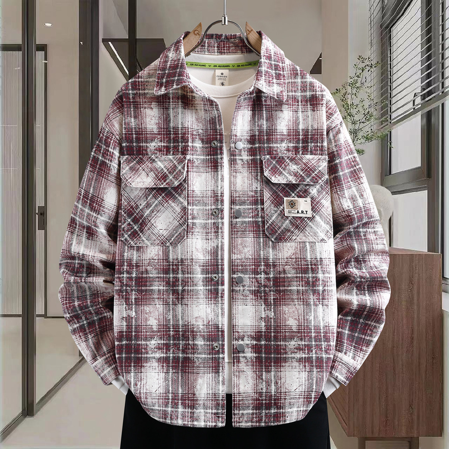 春秋季青少年休闲宽松牛仔衬衣外套12岁男孩15初中学生16大童夹克,男装,牛仔外套,淘宝优惠券,粉丝福利购,淘宝优惠卷