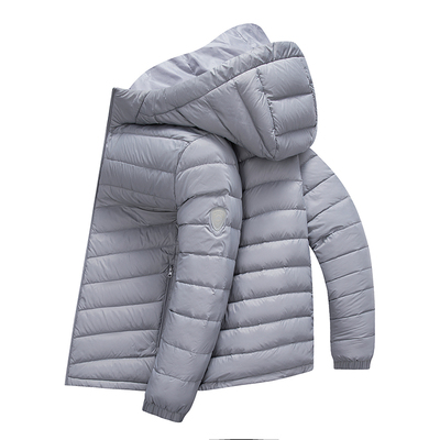 冬季青少年薄款羽绒服白鸭绒外套