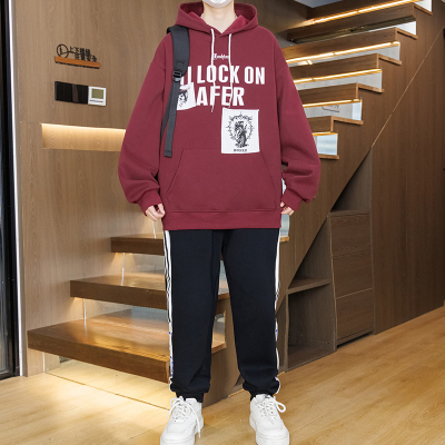 春季潮流帅气卫衣套装长袖T恤12