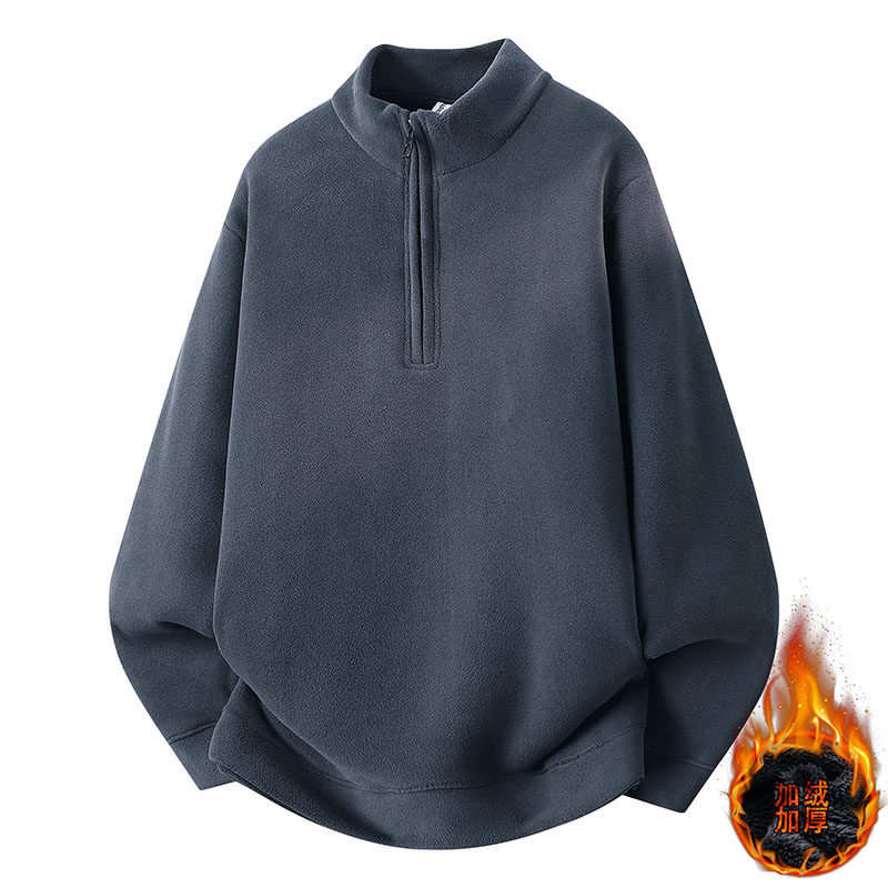 冬季奥粒绒卫衣男孩13初中学生加绒加厚15岁青少年大童上衣打底衫