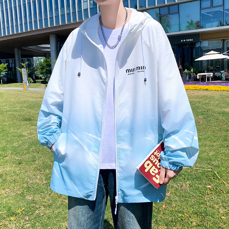 夏季潮流薄款冰丝透气防晒衣外套