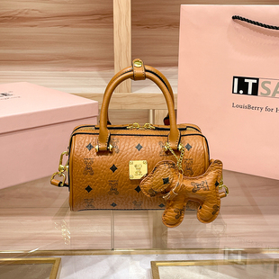 香港品牌2025新款真皮波士顿女包单肩百搭手提包高级感斜挎枕头包