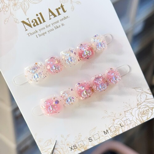 【好多熊】儿童纯手工穿戴甲3-9岁小孩姐腮红极光熊爆闪可爱百搭