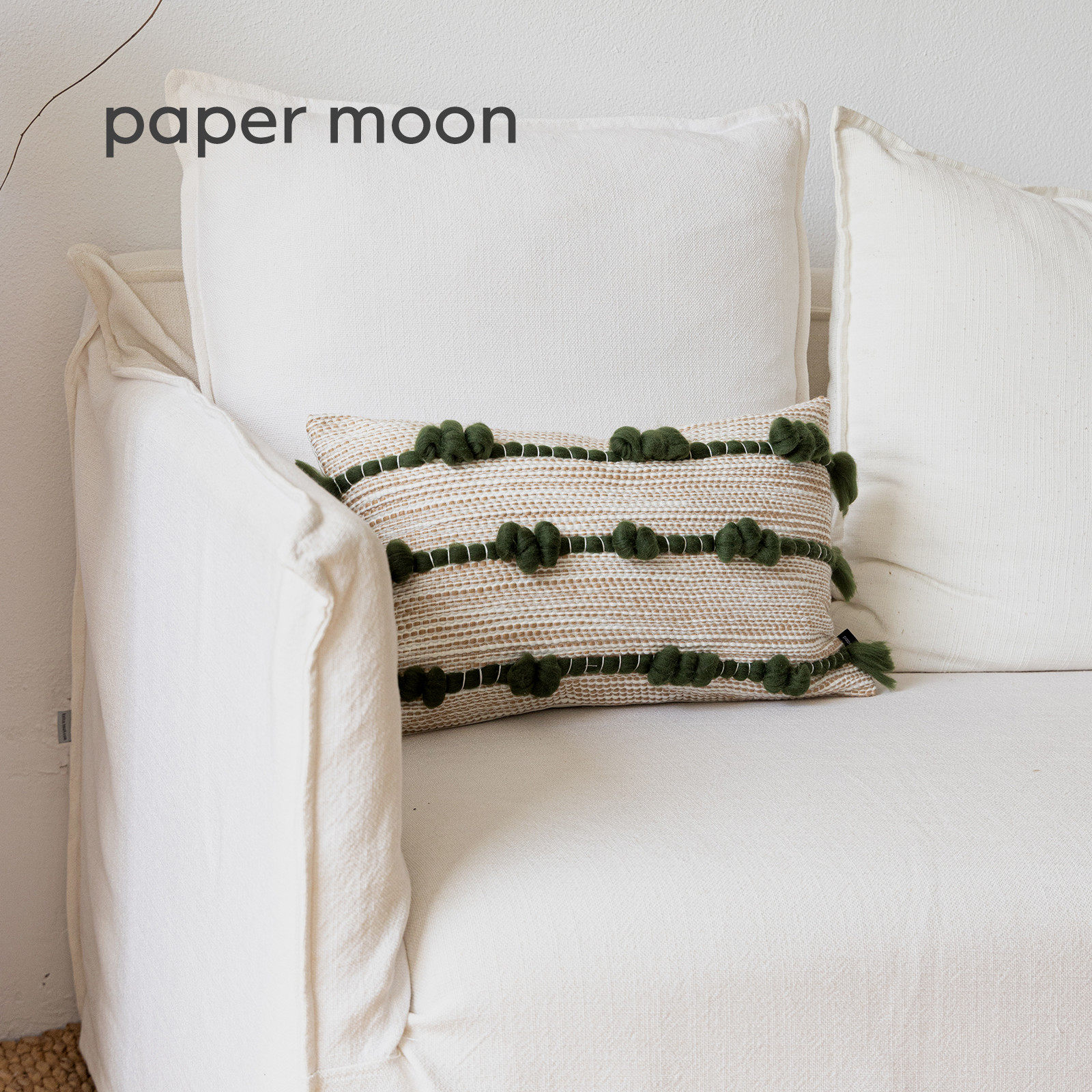 侘寂简约靠垫样板间杏绿色客厅沙发抱枕飘窗高级感复古靠腰枕手工