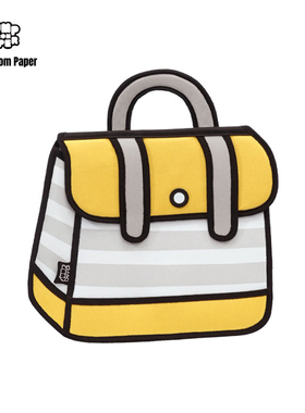 JumpFromPaper手提包黄色二次元2d通勤漫画书包女学生立体包JFP