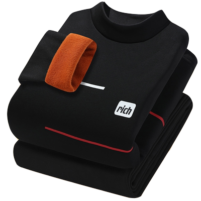 青少年加绒加厚可外穿保暖内衣