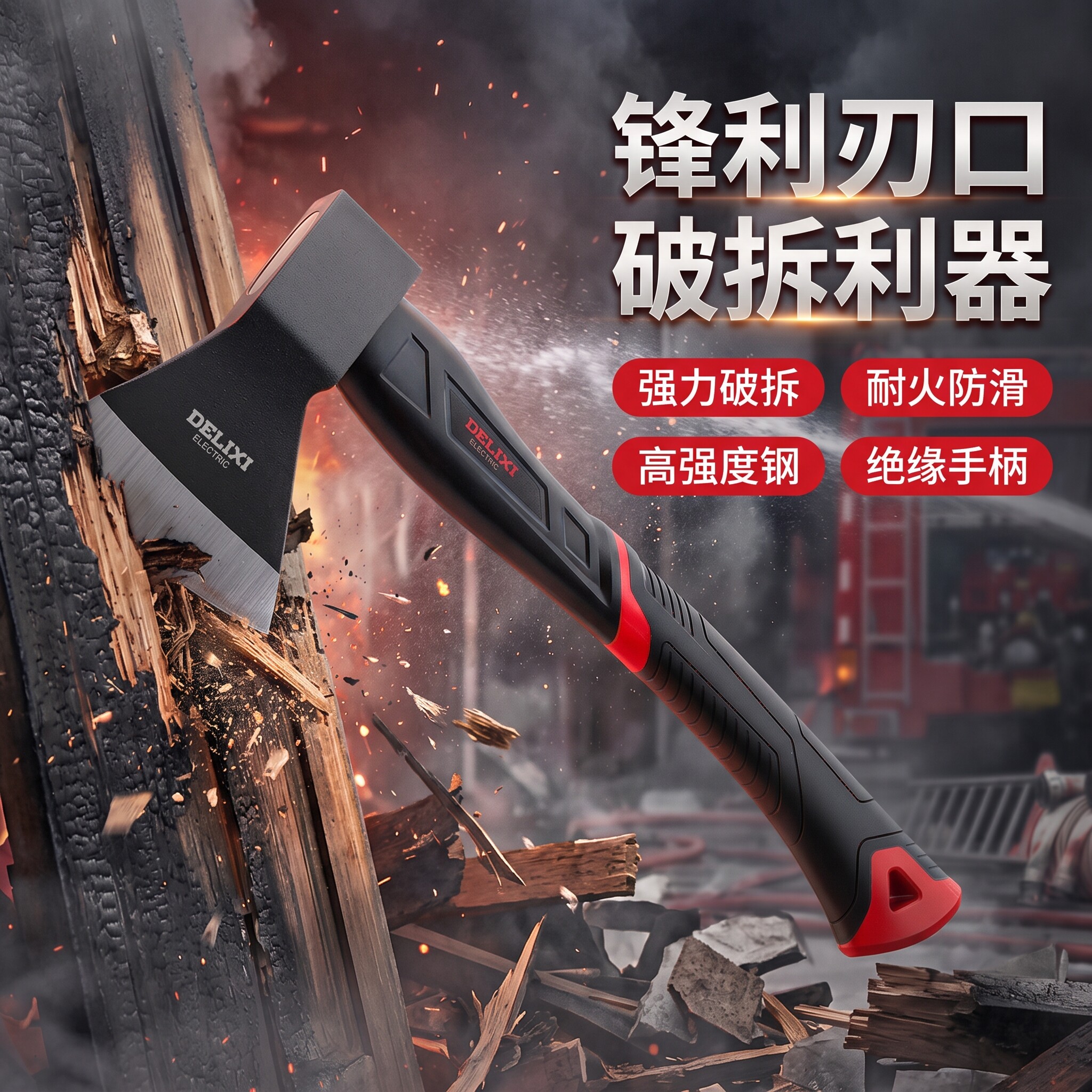 斧头消防斧劈柴神器家用专用木工专用砍树爷头小伐木全钢砍柴斧子