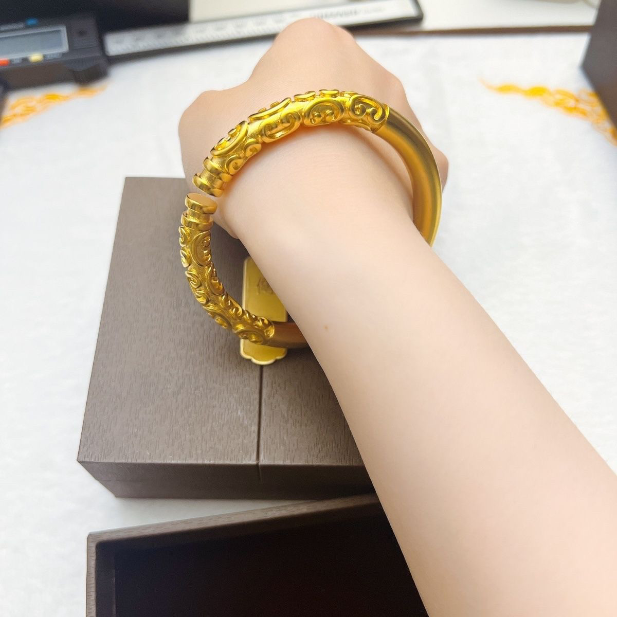 实拍图新款如意金箍棒开口祥云手手镯