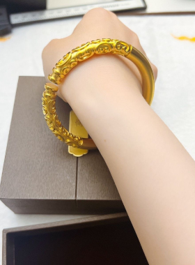 实拍图新款如意金箍棒开口祥云手镯霸气齐天大圣镯子款