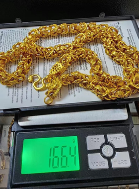 正品龙头龙骨链条包包加粗链条霸气项链双龙头款火烧材质