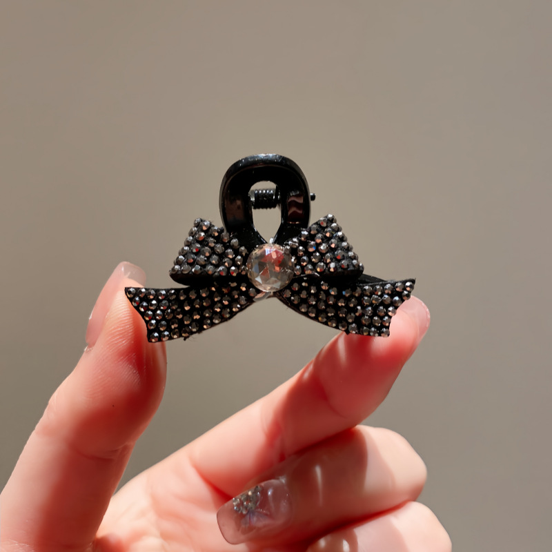 满钻蝴蝶结抓夹女小号刘海夹高档精致侧边夹头饰边夹发卡