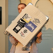 网红潮女卡通旅行密码 箱20寸大容量学生拉杆箱24结实耐用皮箱子男