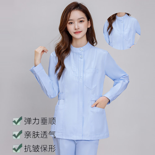 薄款白大褂口腔牙科夏季护士服