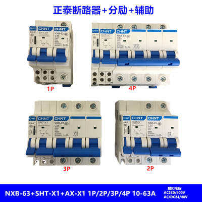 断路器NXB-63+SHT-X1+AX-X1