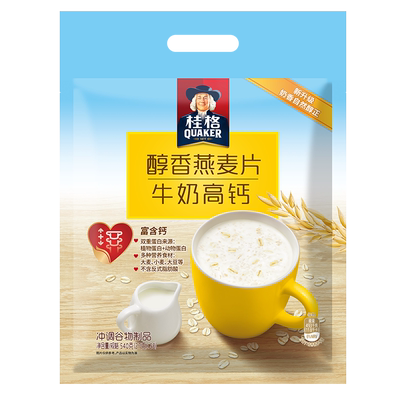 桂格牛奶红枣紫薯高纤燕麦片