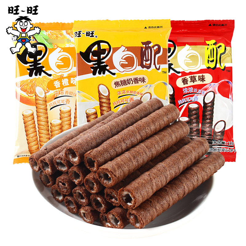 旺旺黑白配 18g×20包 儿童休闲零食  新年饼干|msdalam kategori makanan ringan/Nuts/Specialty, biskut/muncul, Biskut (baru), Telur pusingan biskut - dari Buy2taobao.com untuk memberikan perkhidmatan ejen Taobao profesional membeli