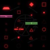 霓虹科技图形hud赛博朋克元 素视频素材