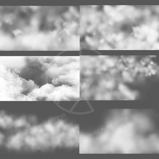 云雾云层云朵穿越穿梭遮挡转场视频素材透明通道