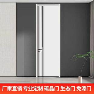 室内门家用卧室门免漆门出租房门复合套装门烤漆复合实木白色现货
