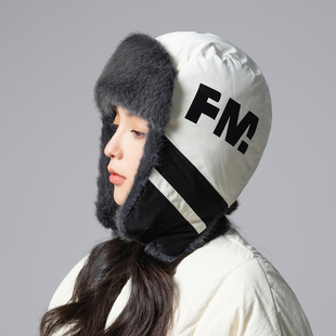 防风帽子男女东北冬季 加厚保暖棉帽骑行护耳防寒摩托车毛绒雷锋帽