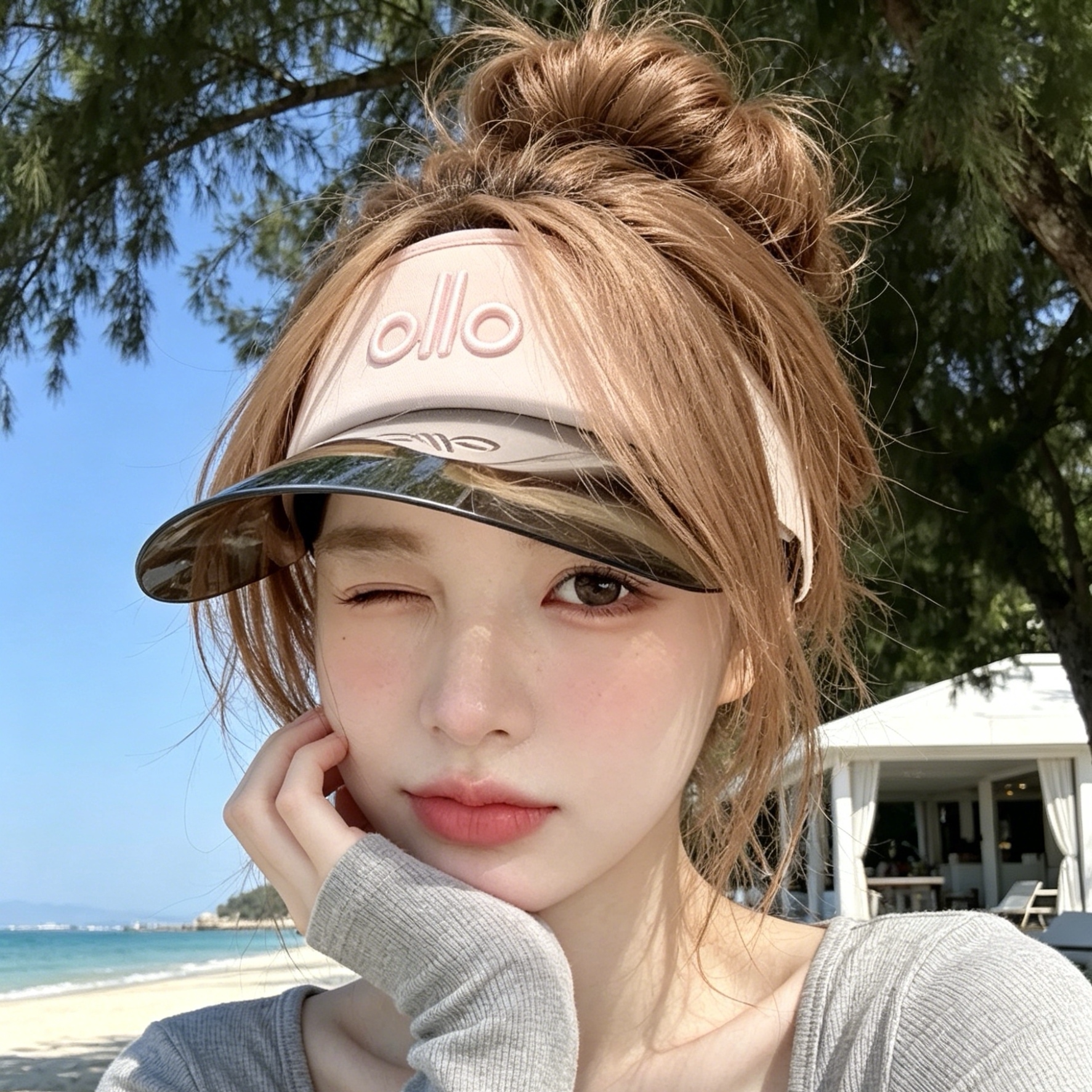2026新款 空顶防晒帽子女夏季户外骑车跑步遮阳帽防紫外线太阳帽