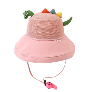 儿童遮阳帽夏天防紫外线男童防晒帽大檐渔夫帽宝宝帽子女孩太阳帽