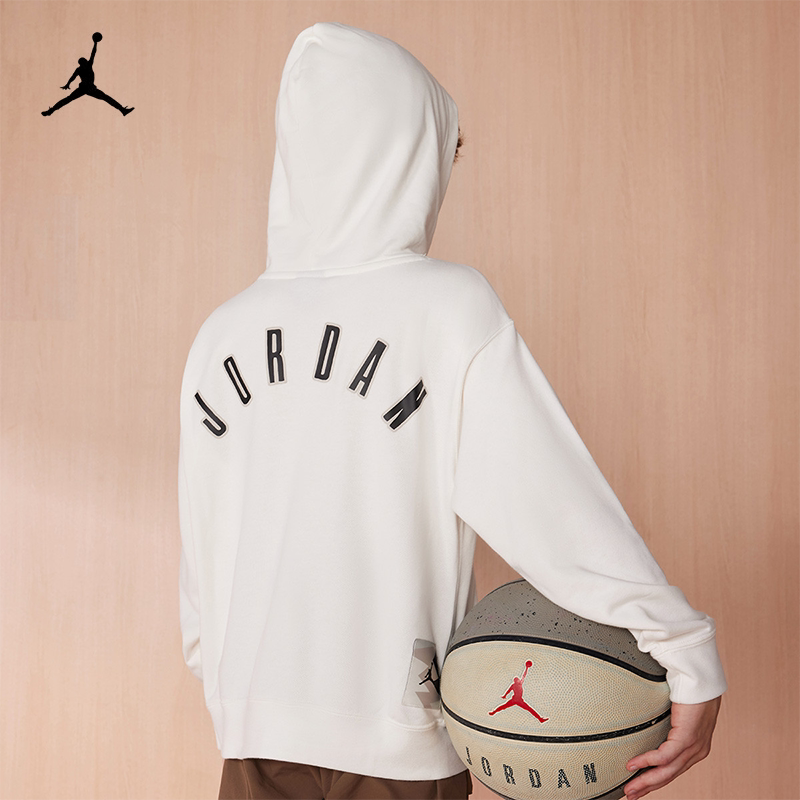 JORDAN/乔丹2025春季新款男童连帽卫衣儿童休闲运动上衣童装外套