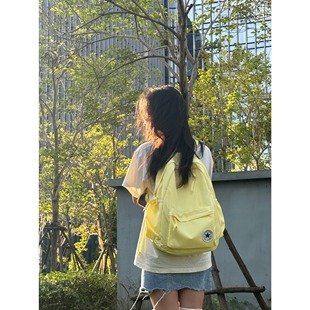 Converse匡威双肩包背包初中学生儿童书包鹅蛋黄色CV2413026PS
