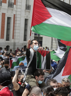 90*150cm 3*5ft 巴勒斯坦国旗 Palestine FLAG旗帜徽章新款魔术贴