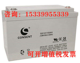 CONSENT光盛蓄电池GS12V7AH5AH12AH17AH24AH38AH65AH100 UPS电池