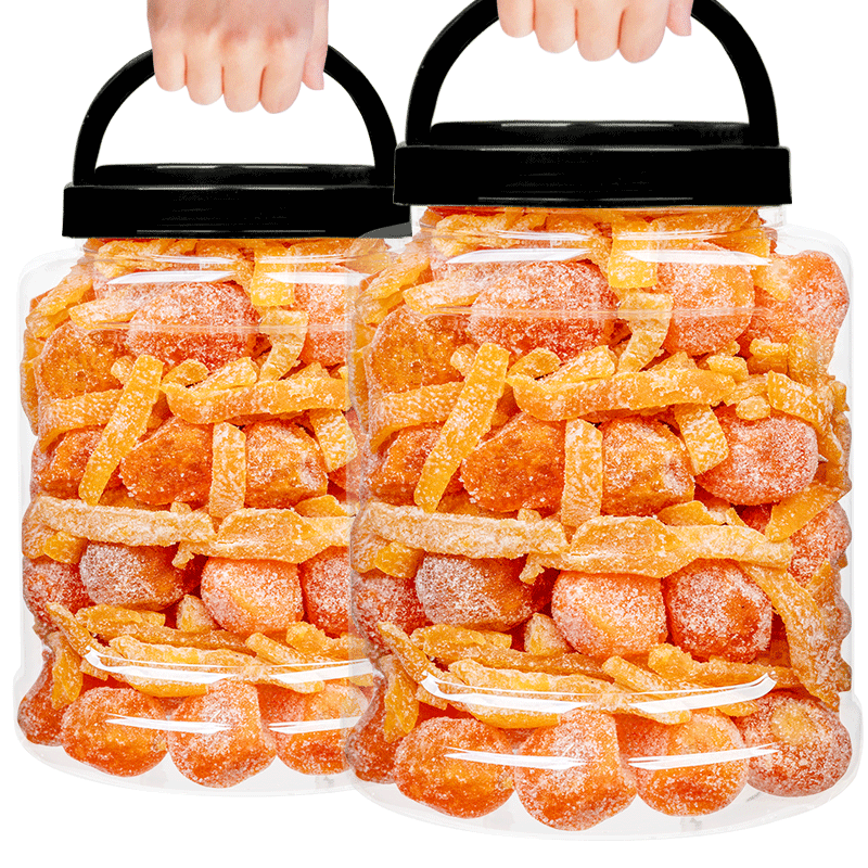 大罐装500g陈皮冰糖金桔盐津正宗九制陈皮天山雪桔蜜饯零食果脯