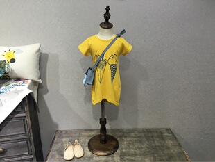 夏天品牌童装 儿童女童 精梳棉针织连衣裙
