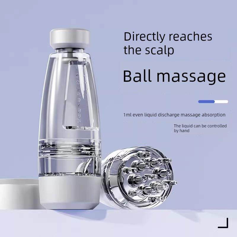 新米诺头皮涂抹器头球按摩滴精油涂抹指南液体梳子头发剂量神器