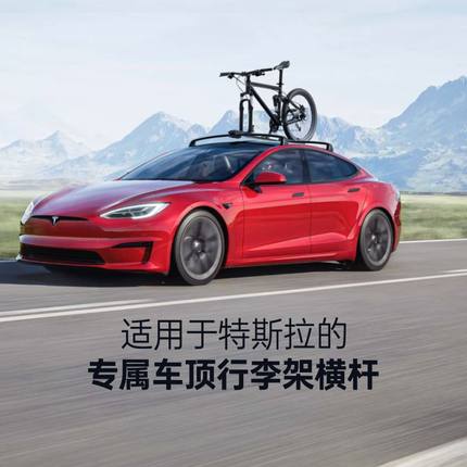 特斯拉Model3/Y魔豆专用车载汽车车顶行李架横杆行李箱自行车架
