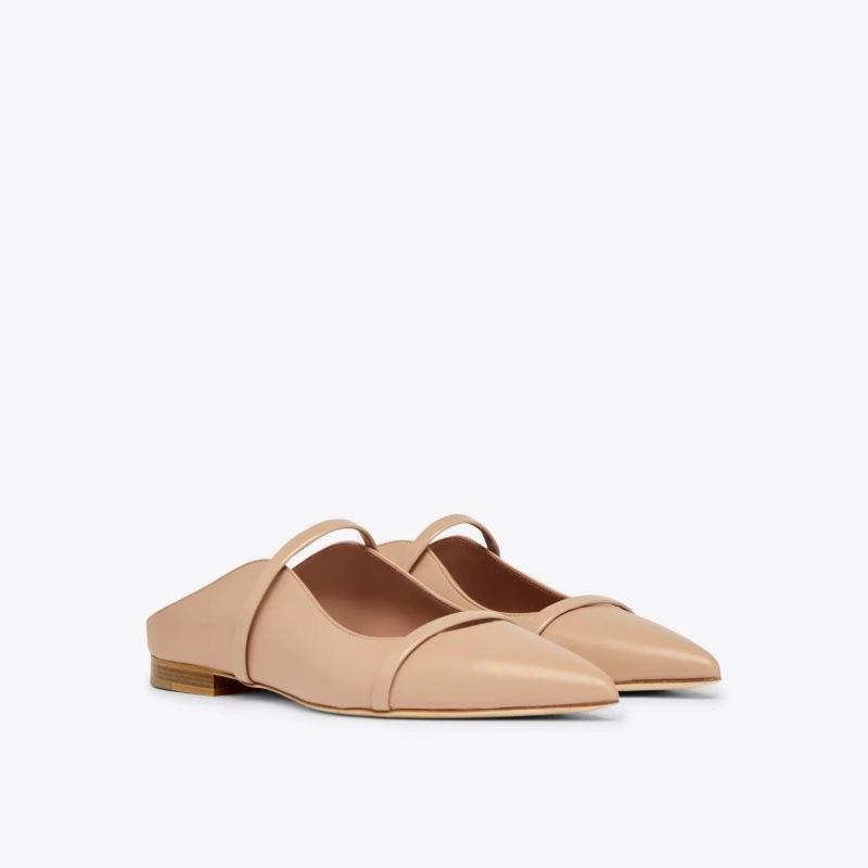 女式时装单鞋 尖头绑带平底 外贸女鞋大码flats 43浅口单鞋