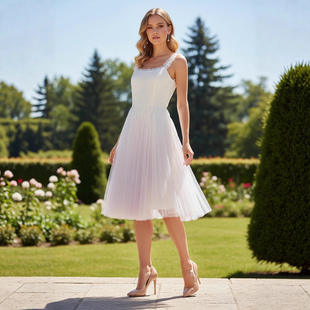 2026春夏小众设计重工无袖 连衣裙定染渐变度假礼服裙长裙女