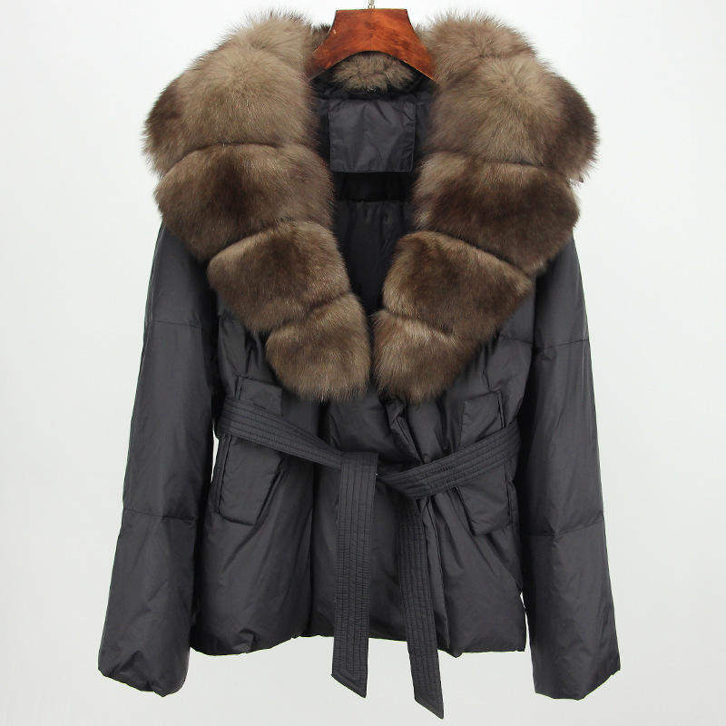 女式爆款短款羽绒服女款小个子收腰白鸭绒保暖外套长袖101-200克