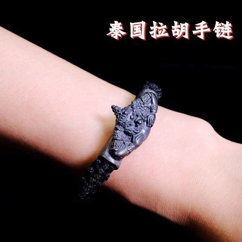 泰国佛牌阿赞佑拉胡手绳时尚简约复古手工编织可调节文艺范手饰品