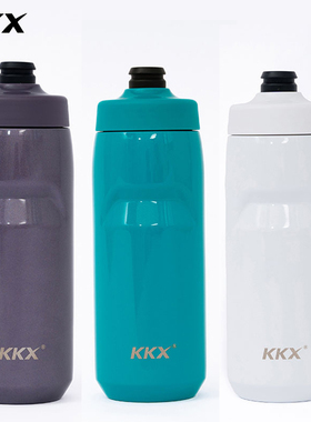 KKX不锈钢双层保温保冷水壶公路山地骑行户外运动按挤压保温杯瓶