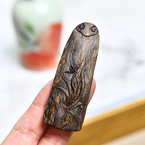 天然野文莱真沉香吊坠国风手把件