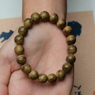 天然达拉干沉香手串真品奶香浓郁女士1.0单圈文玩手链花珠子男款