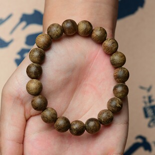 天然野金三角奇楠男士木质沉香手串真品1.0单圈文玩老料女士正品